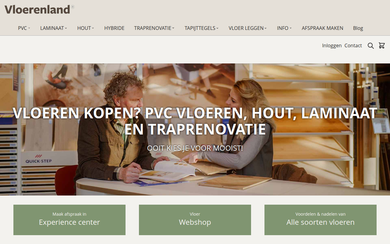 Screenshot van vloerenland.com