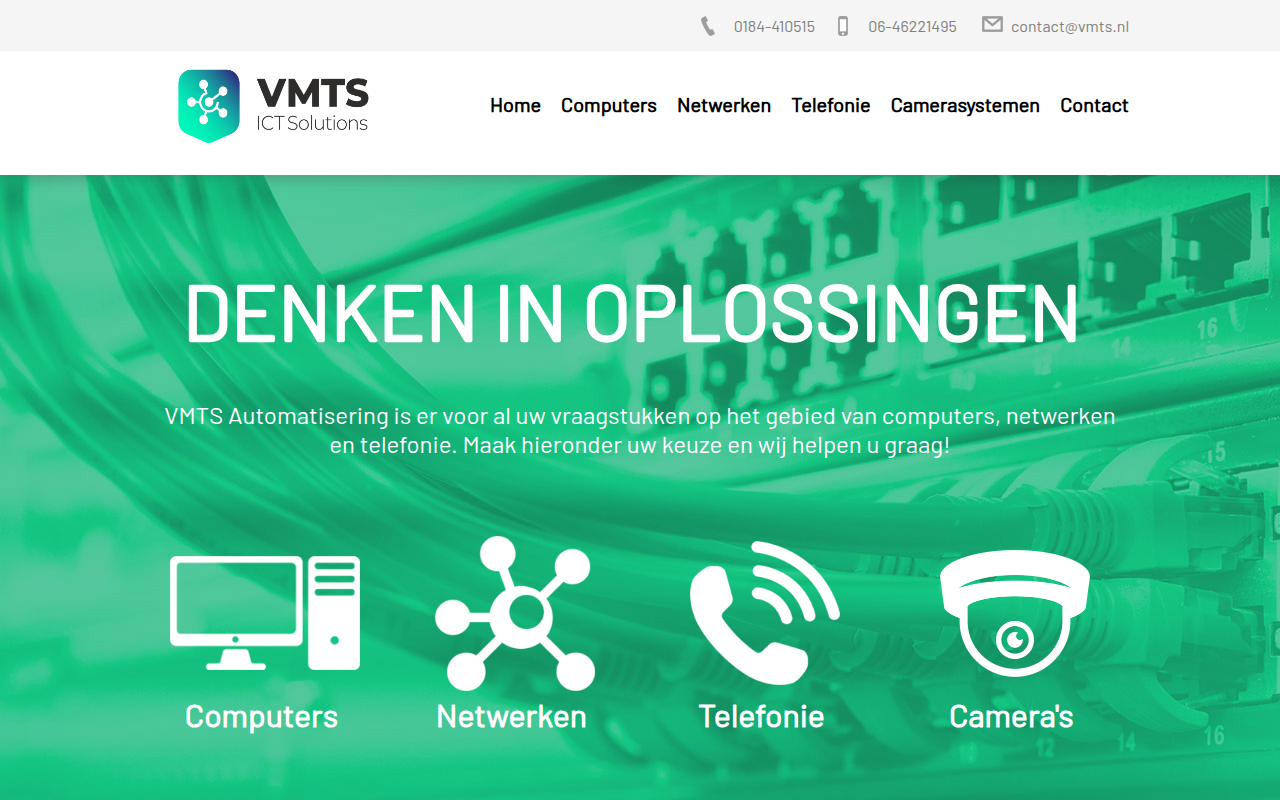Screenshot van vmts.nl