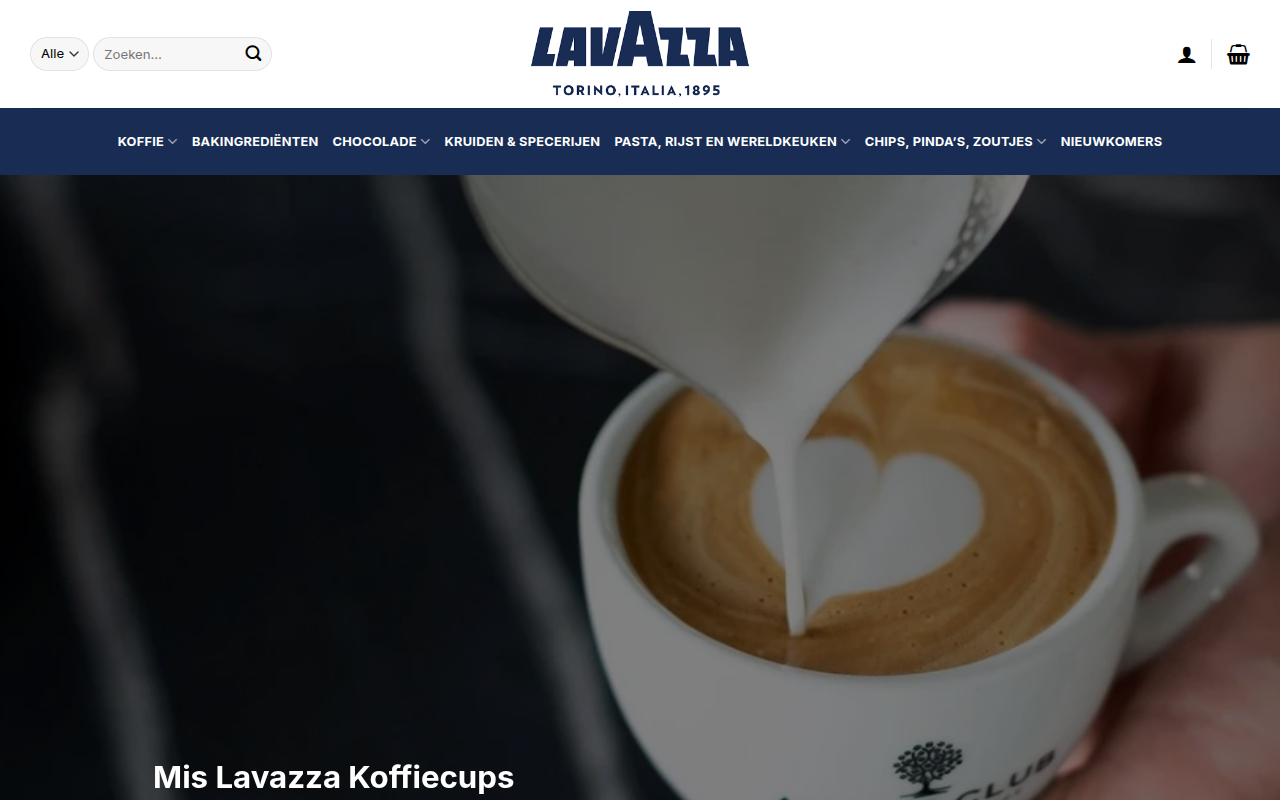 Screenshot van voedselwinkel.com