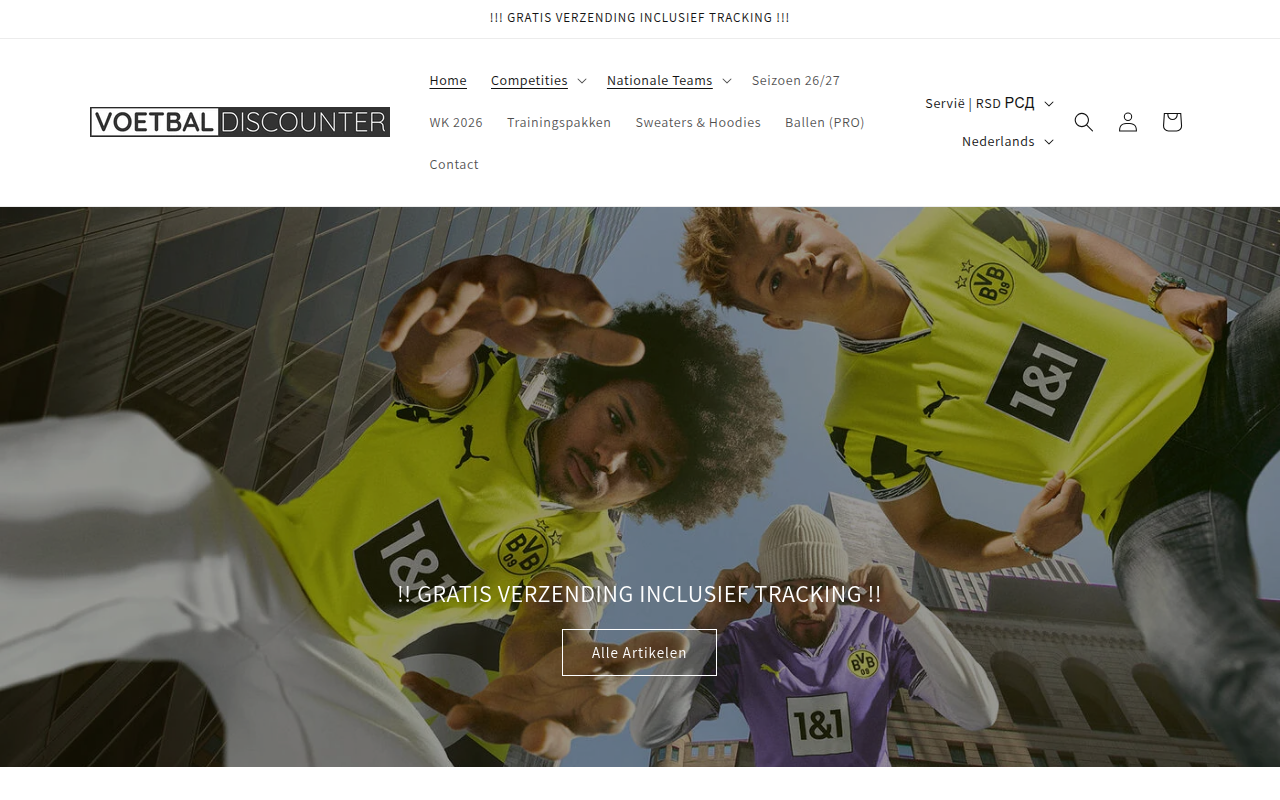 Screenshot van Voetbal Discounter