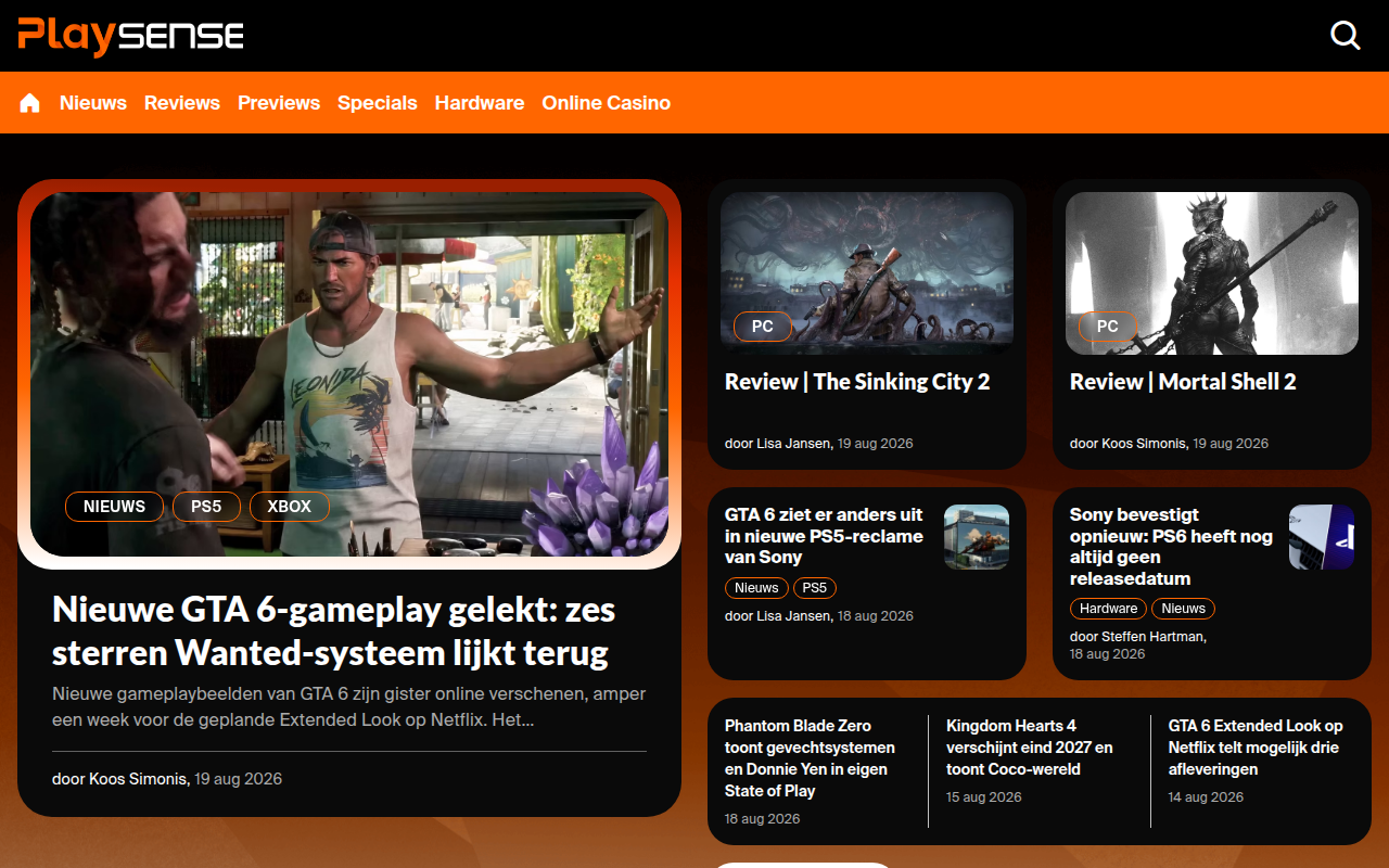 Screenshot van voga.com