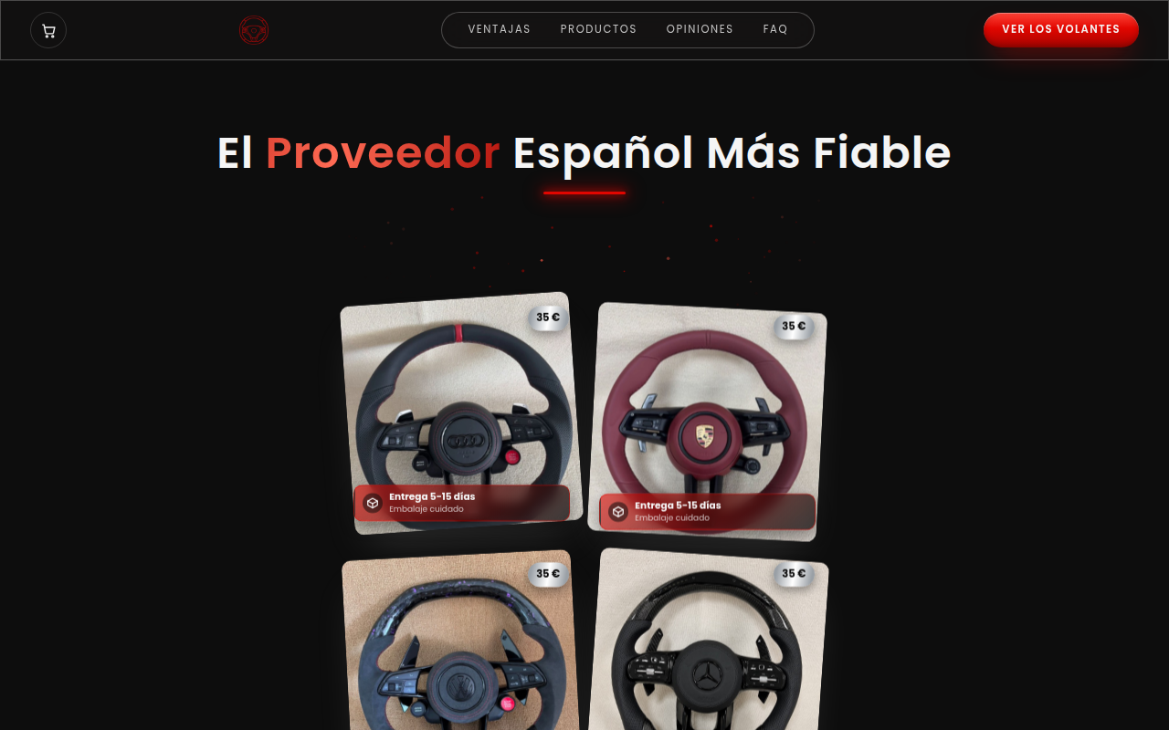 Screenshot van volantepro.shop