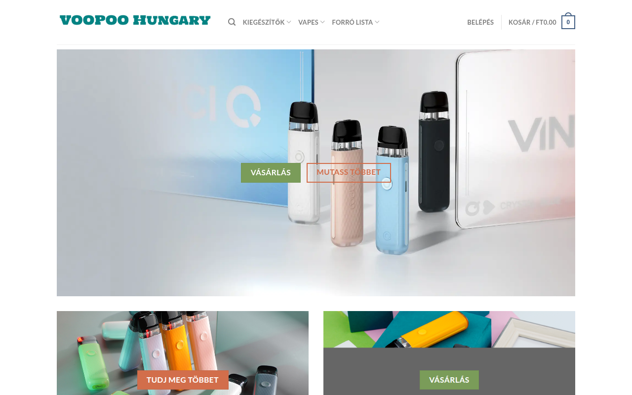 Screenshot van voopoohungary.com