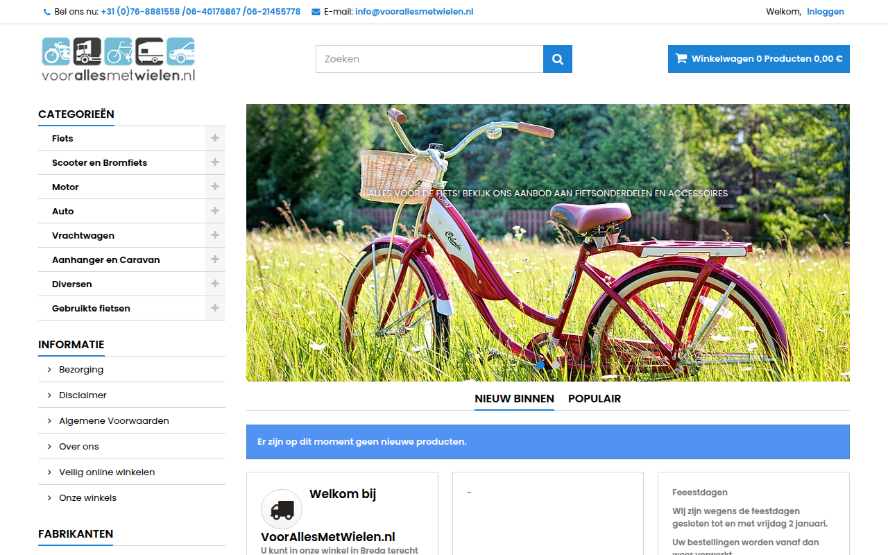Screenshot van voorallesmetwielen.nl