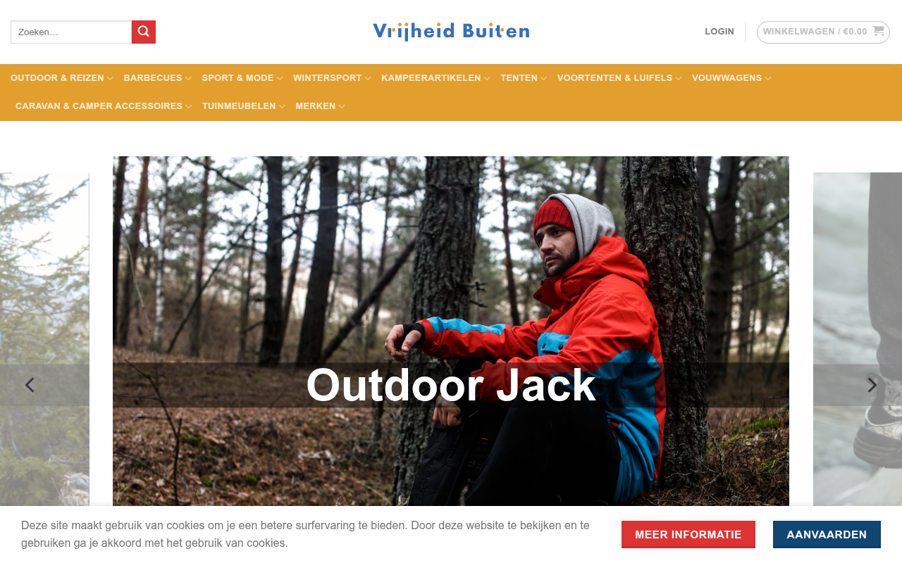 Screenshot van vrijheidbuiten.com
