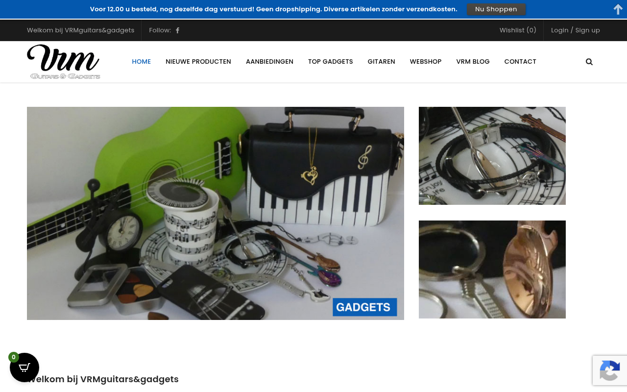 Screenshot van vrmguitars.nl