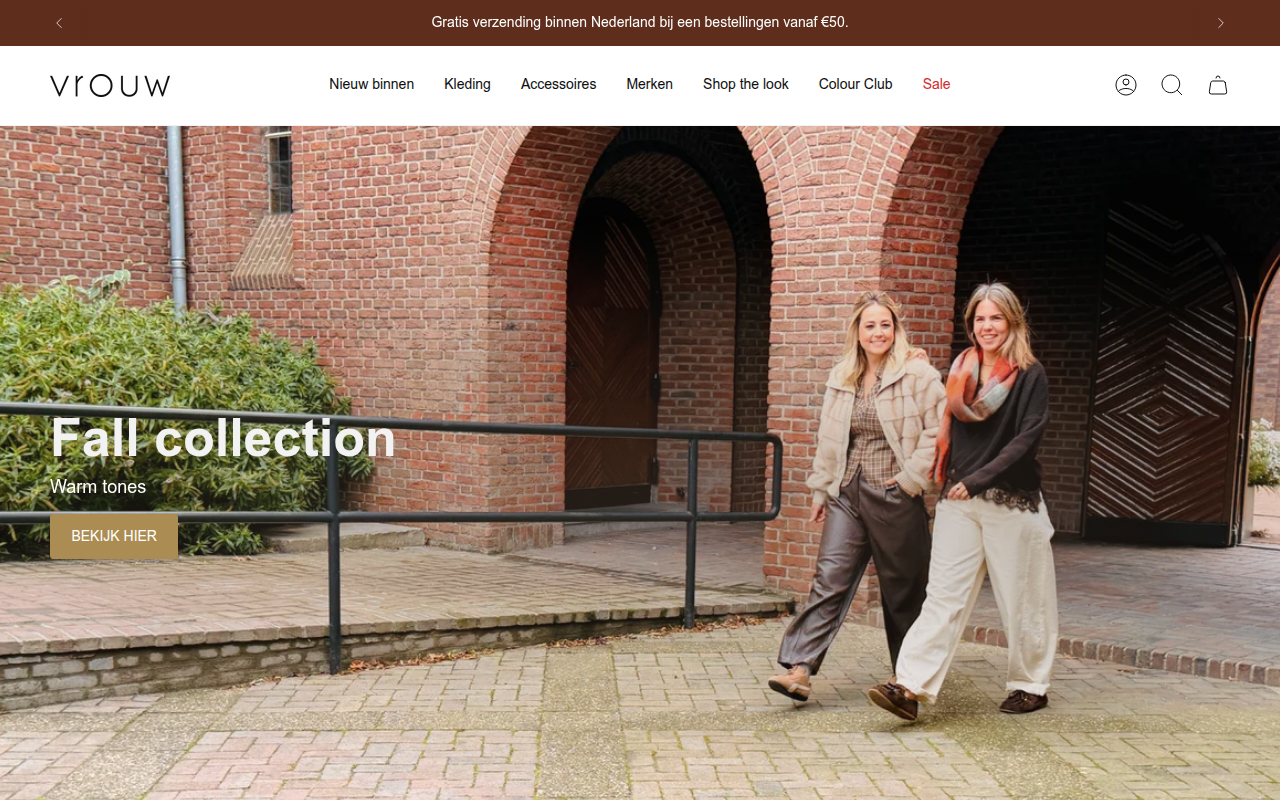 Screenshot van vrouwfashion.nl