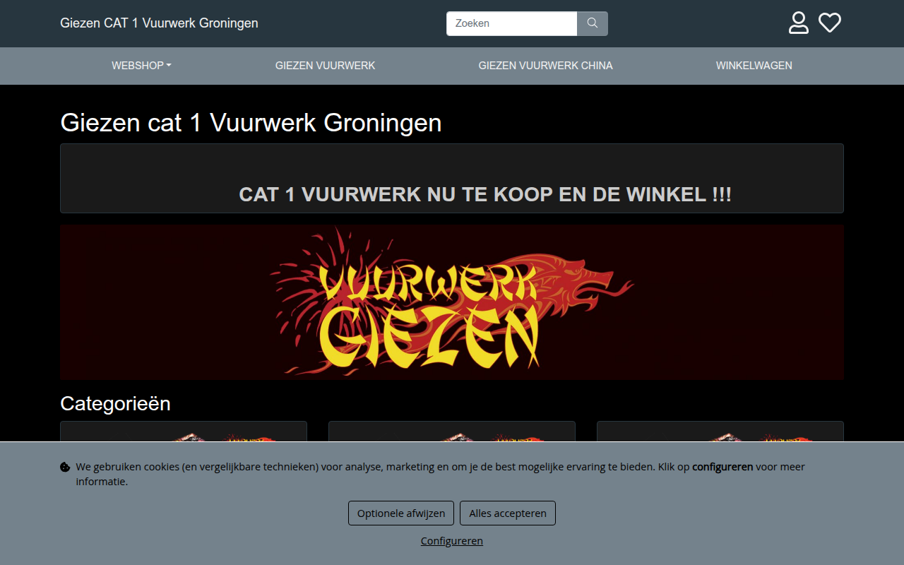 Screenshot van vuurwerkgiezen.nl