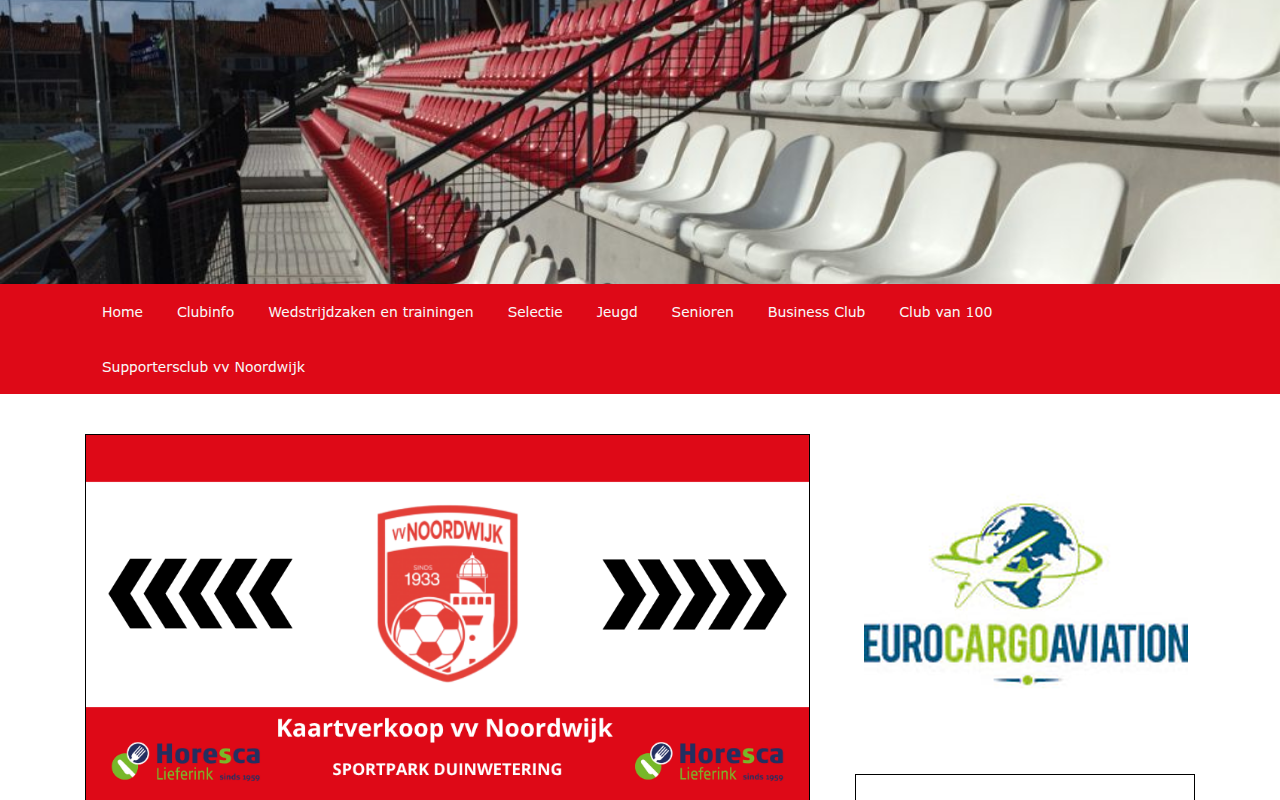 Screenshot van vvnoordwijk.nl