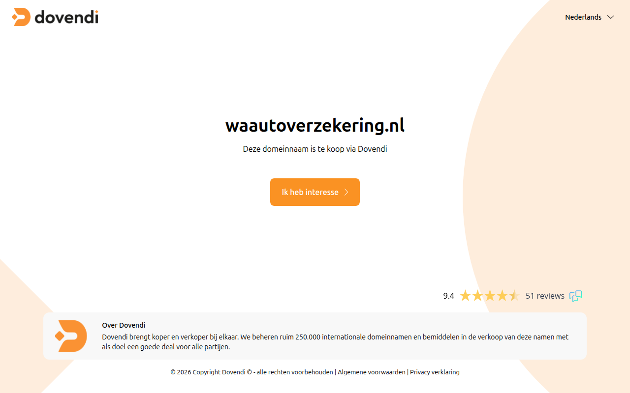 Screenshot van waautoverzekering.nl