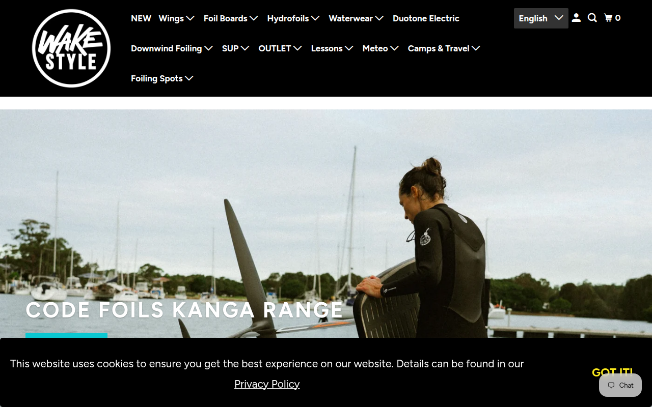 Screenshot van wake-style.com