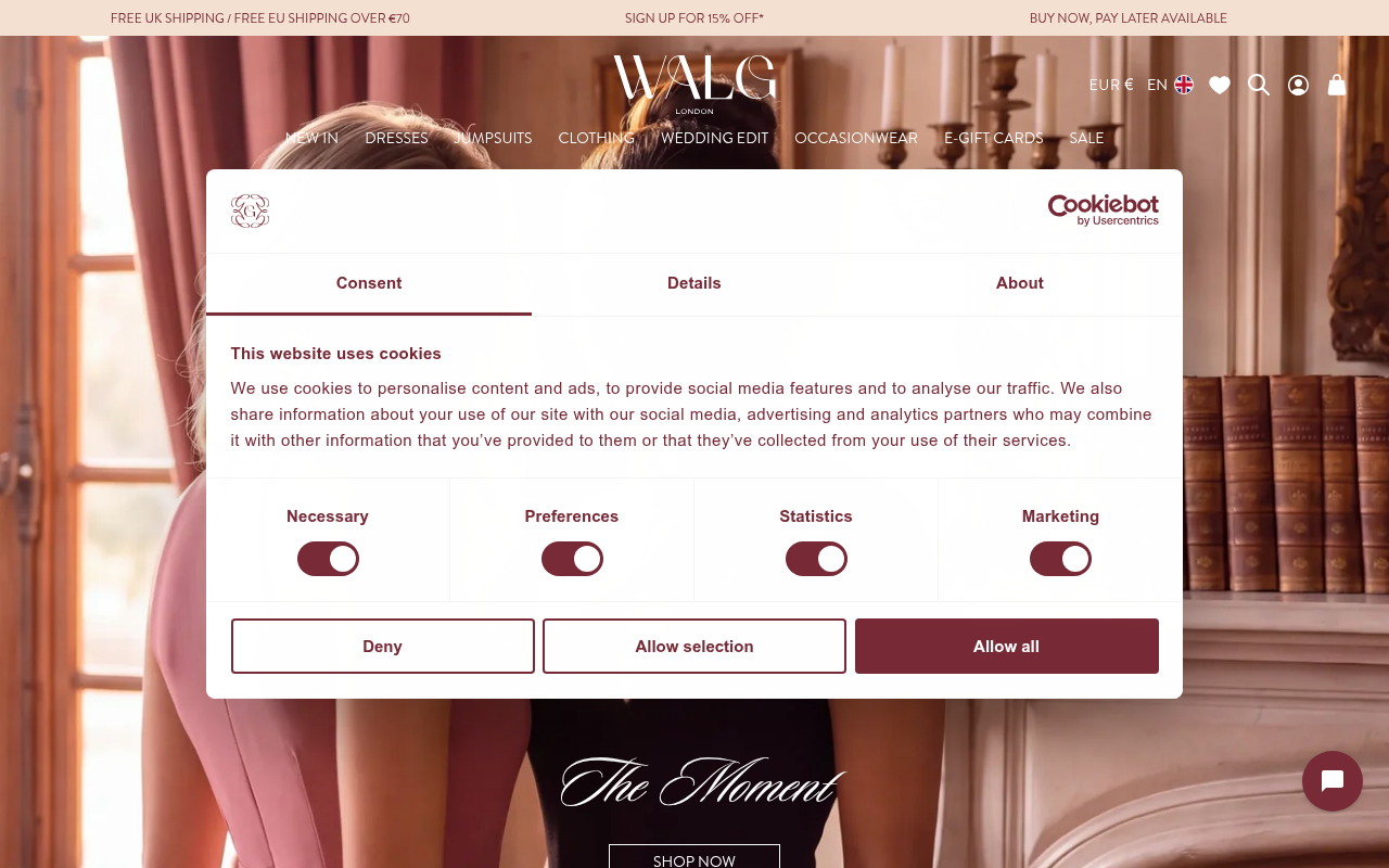 Screenshot van walglondon.com