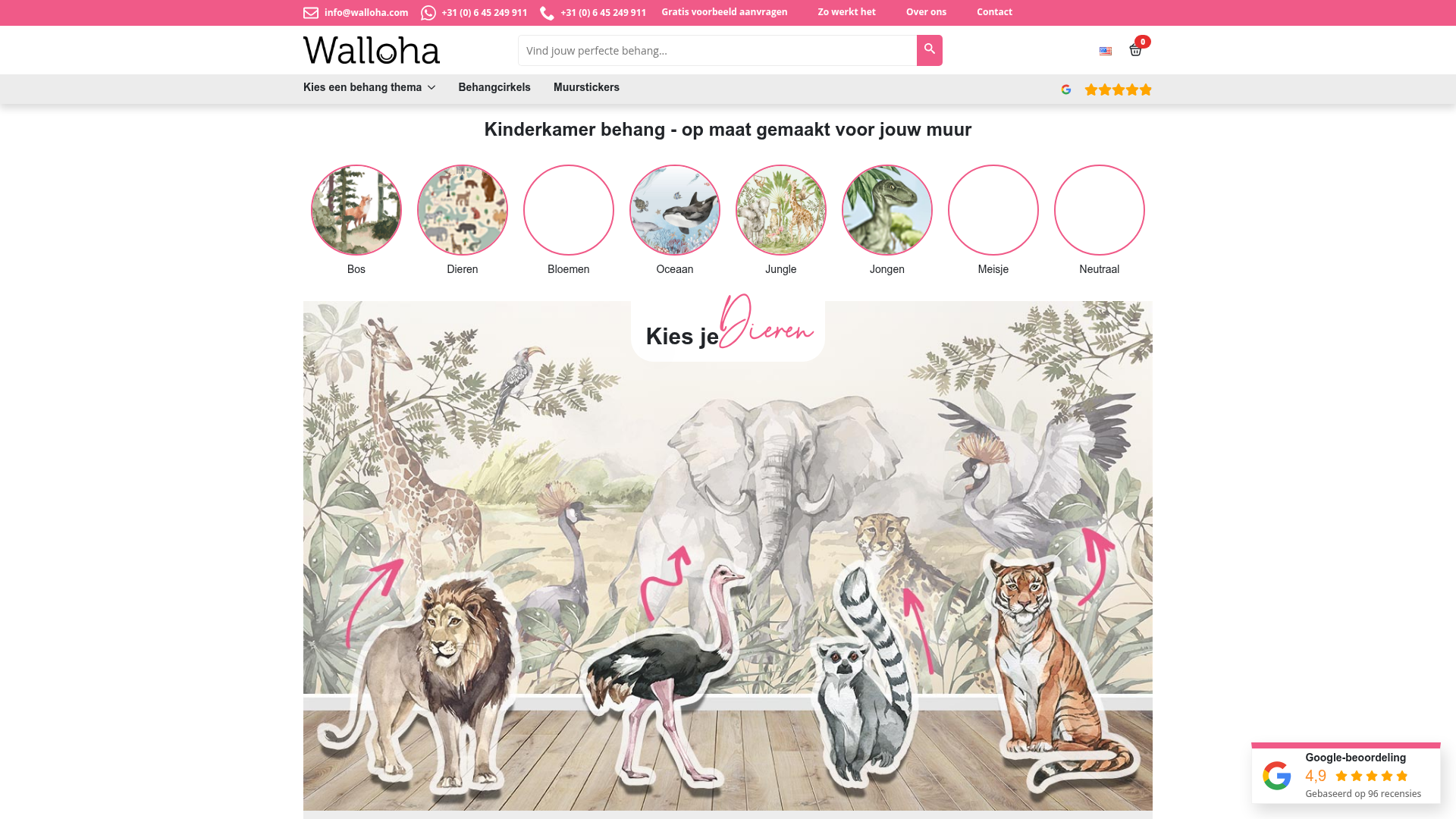 Screenshot van walloha.com