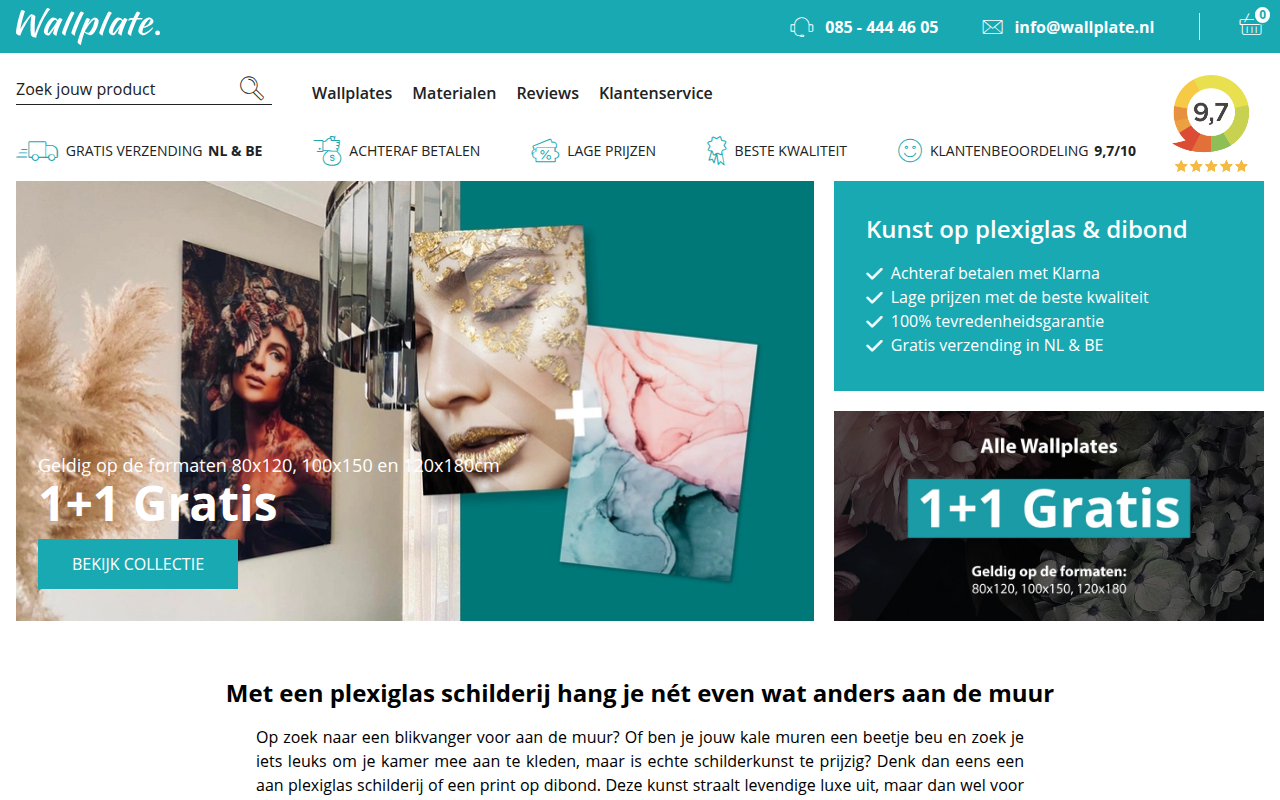 Screenshot van Wallplate