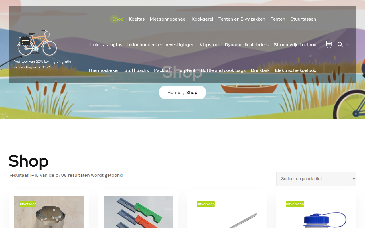Screenshot van wandelhart.com