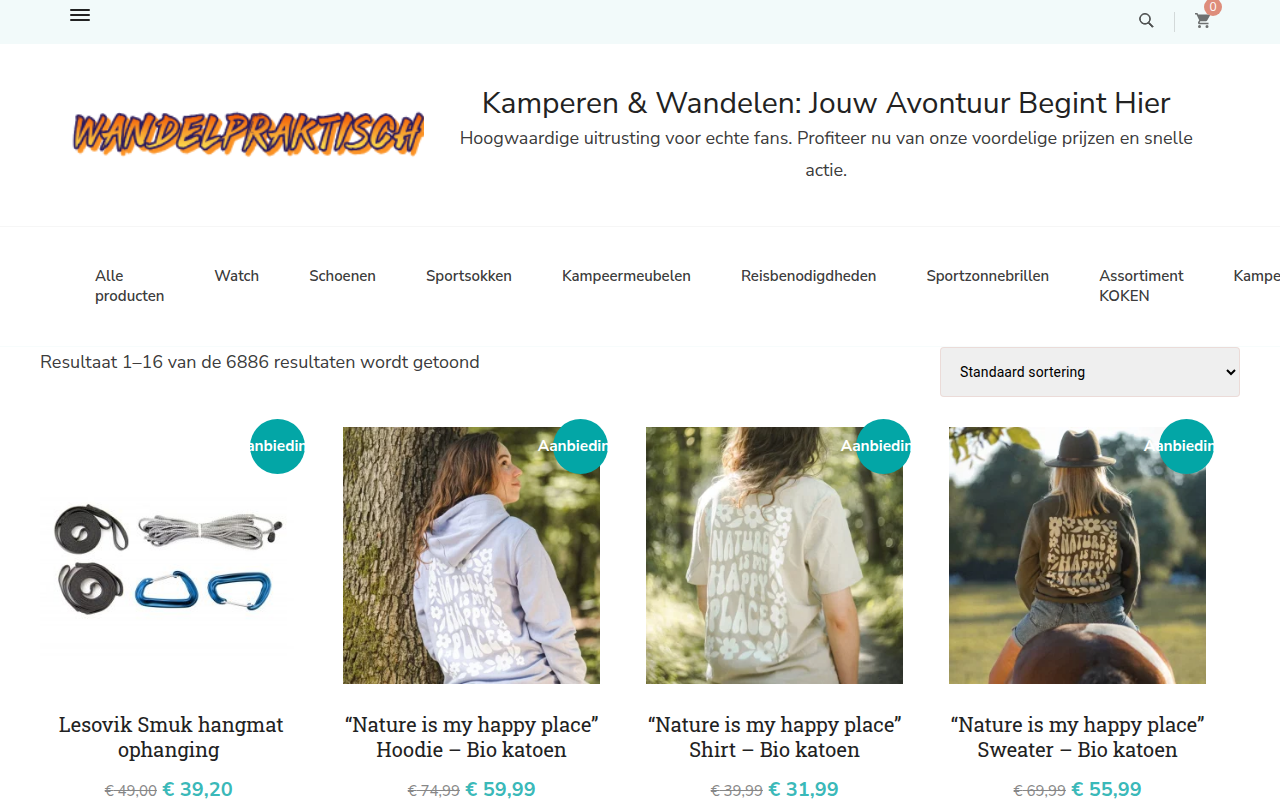Screenshot van wandelpraktisch.com