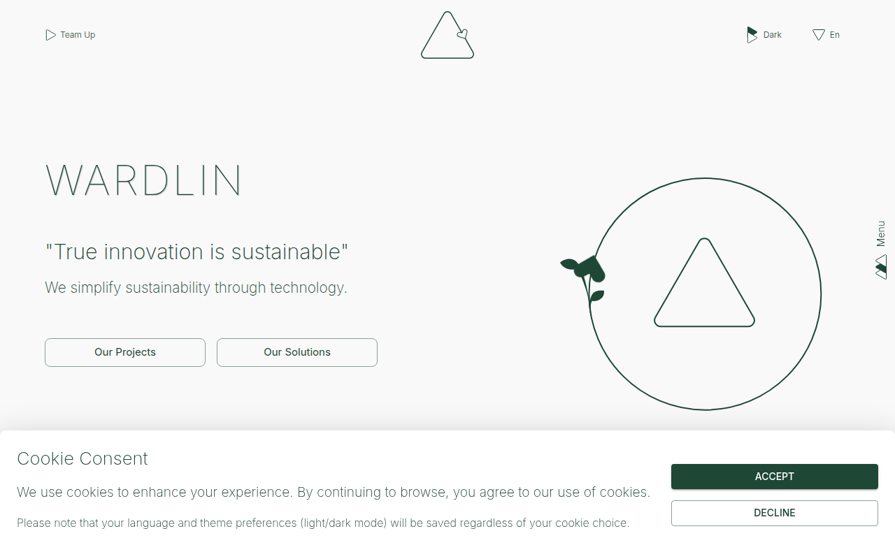 Screenshot van wardlin.com