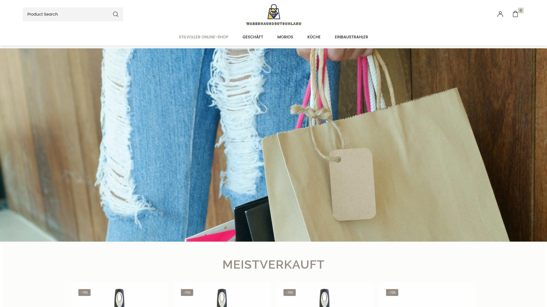 Screenshot van warenhausdeutschland.com