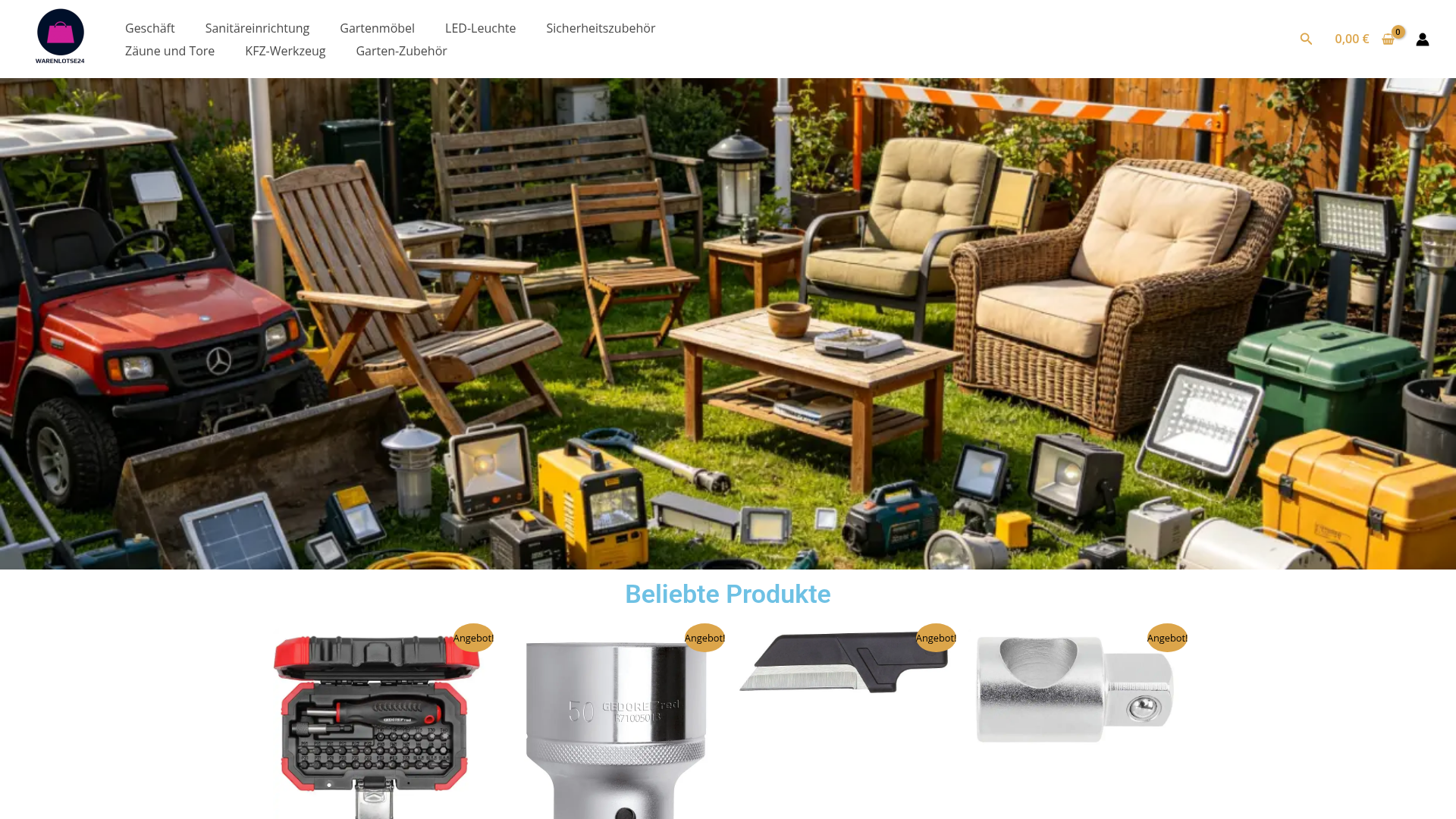 Screenshot van warenlotse24.com