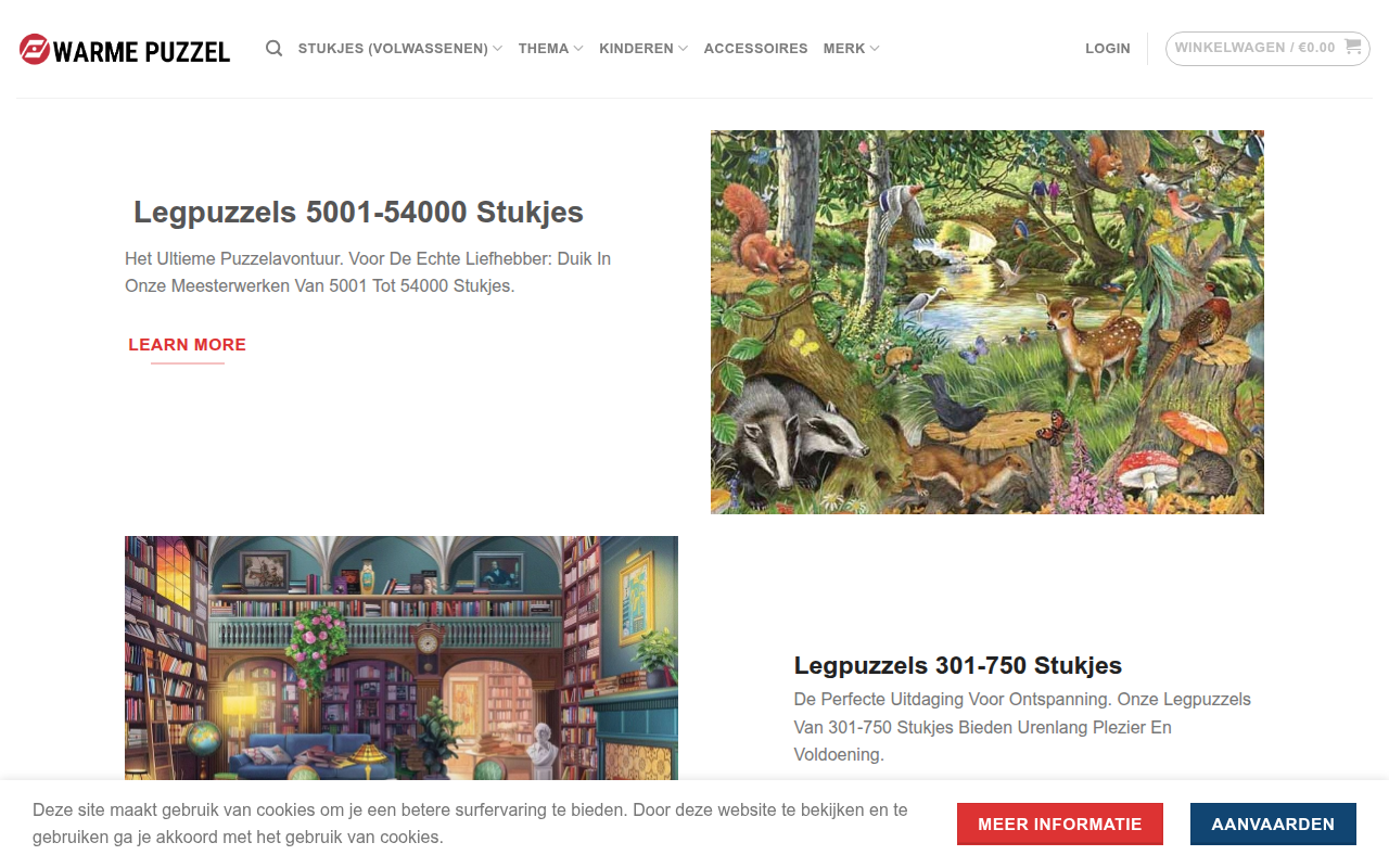 Screenshot van warmepuzzel.com