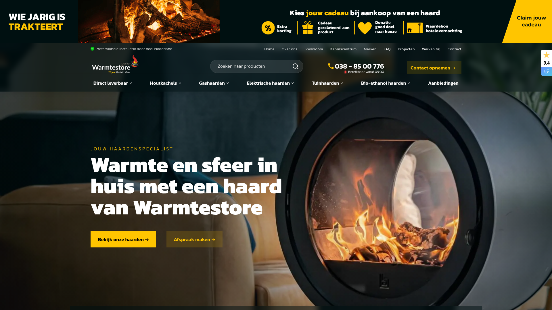 Screenshot van warmtestore.nl