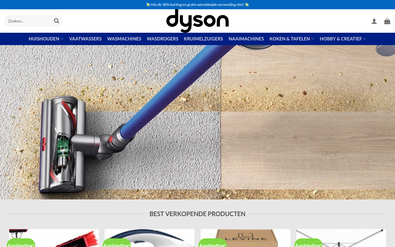 Screenshot van washingmachines-sale.com