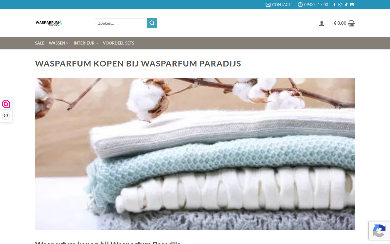 Screenshot van wasparfumparadijs.nl