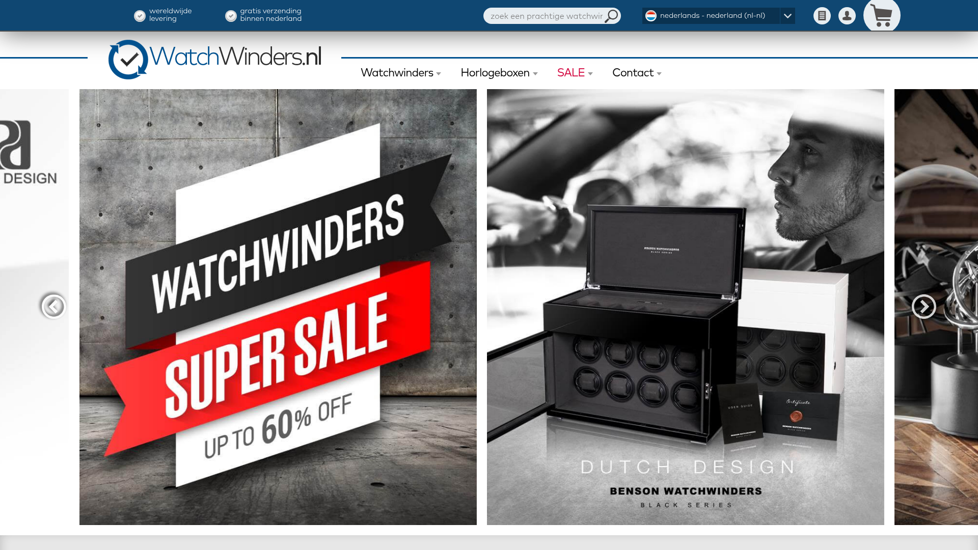 Screenshot van watchwinders.nl