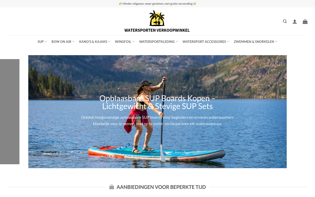 Screenshot van watersportadventuresnl.com