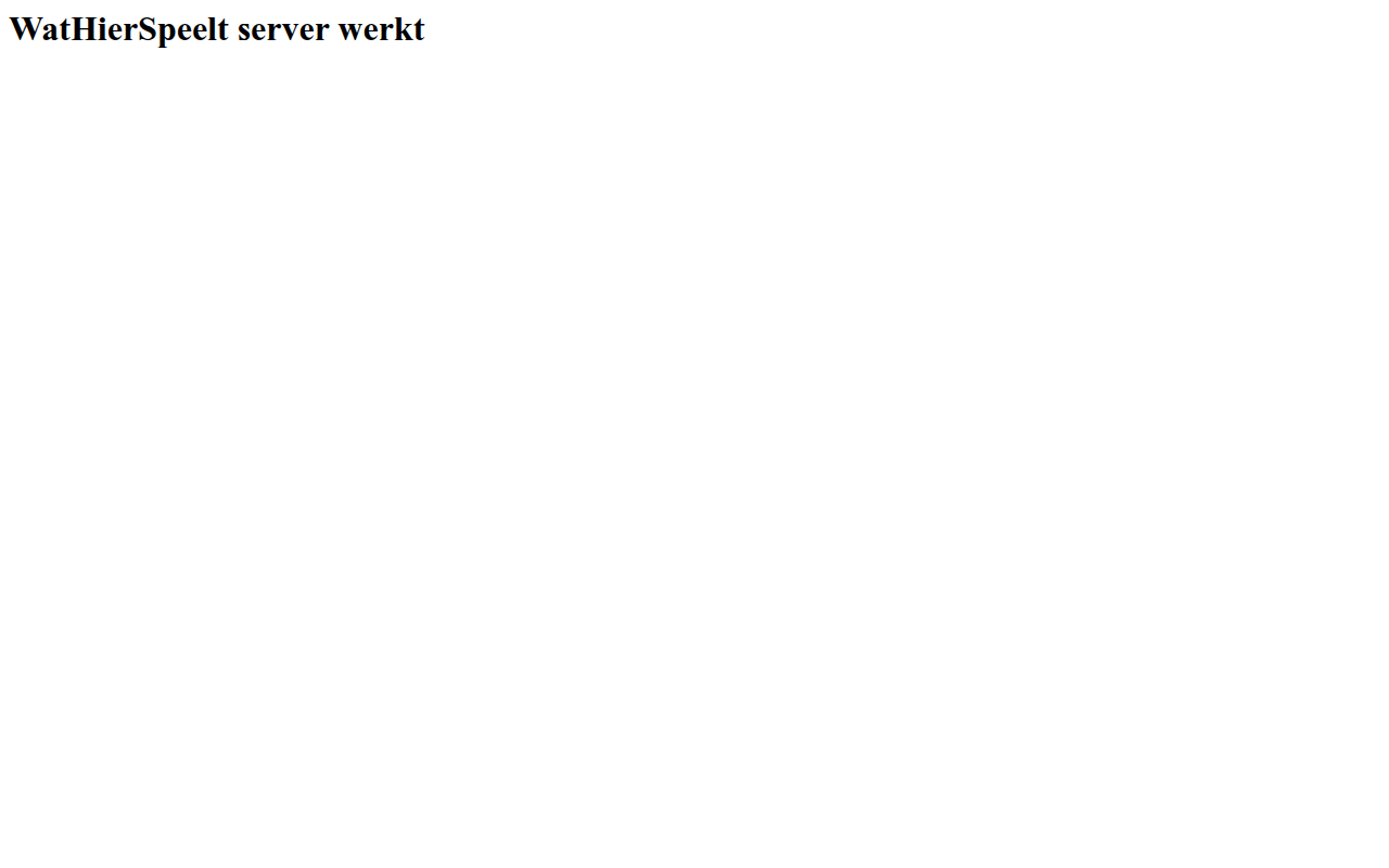 Screenshot van wathierspeelt.nl