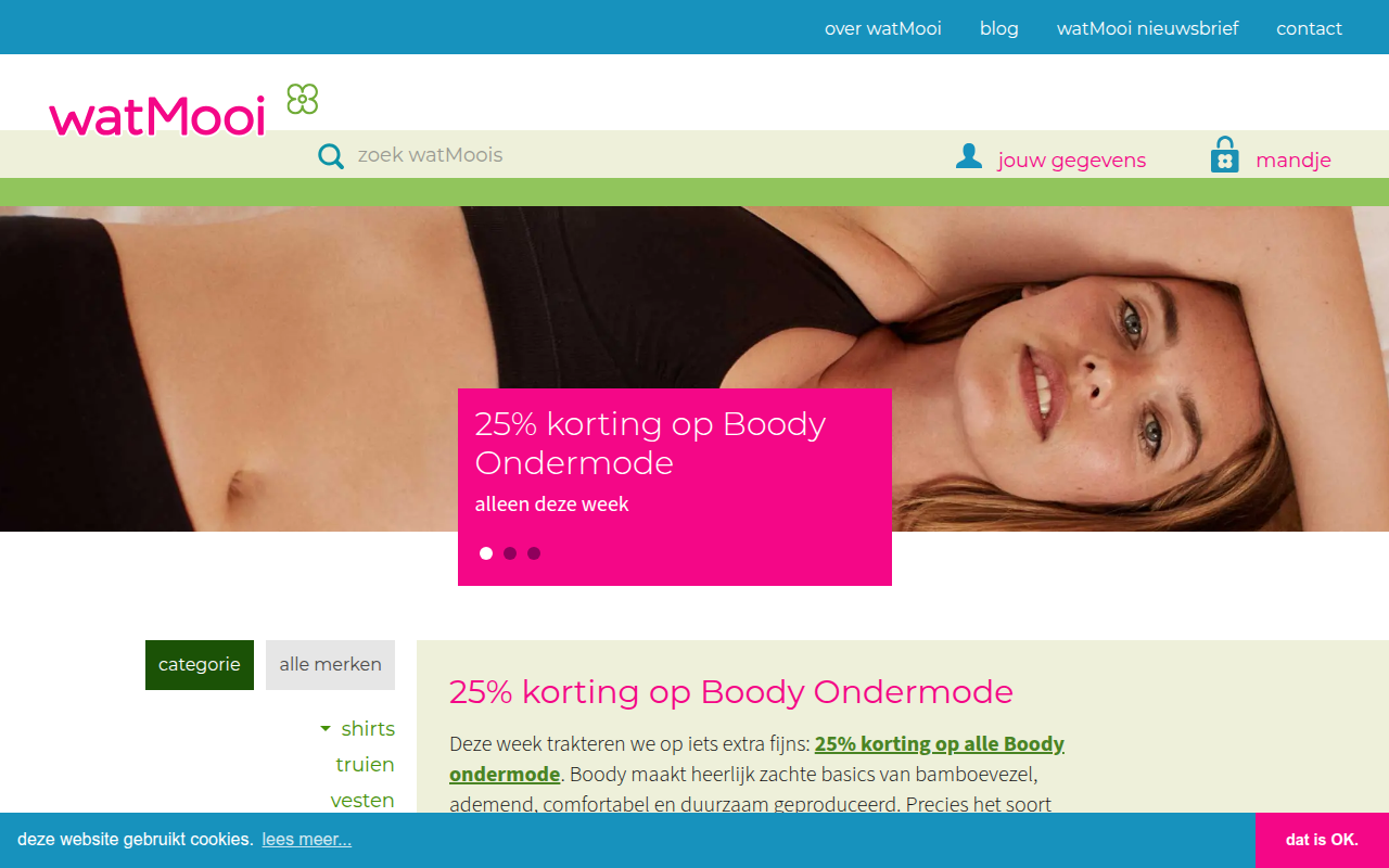 Screenshot van watMooi