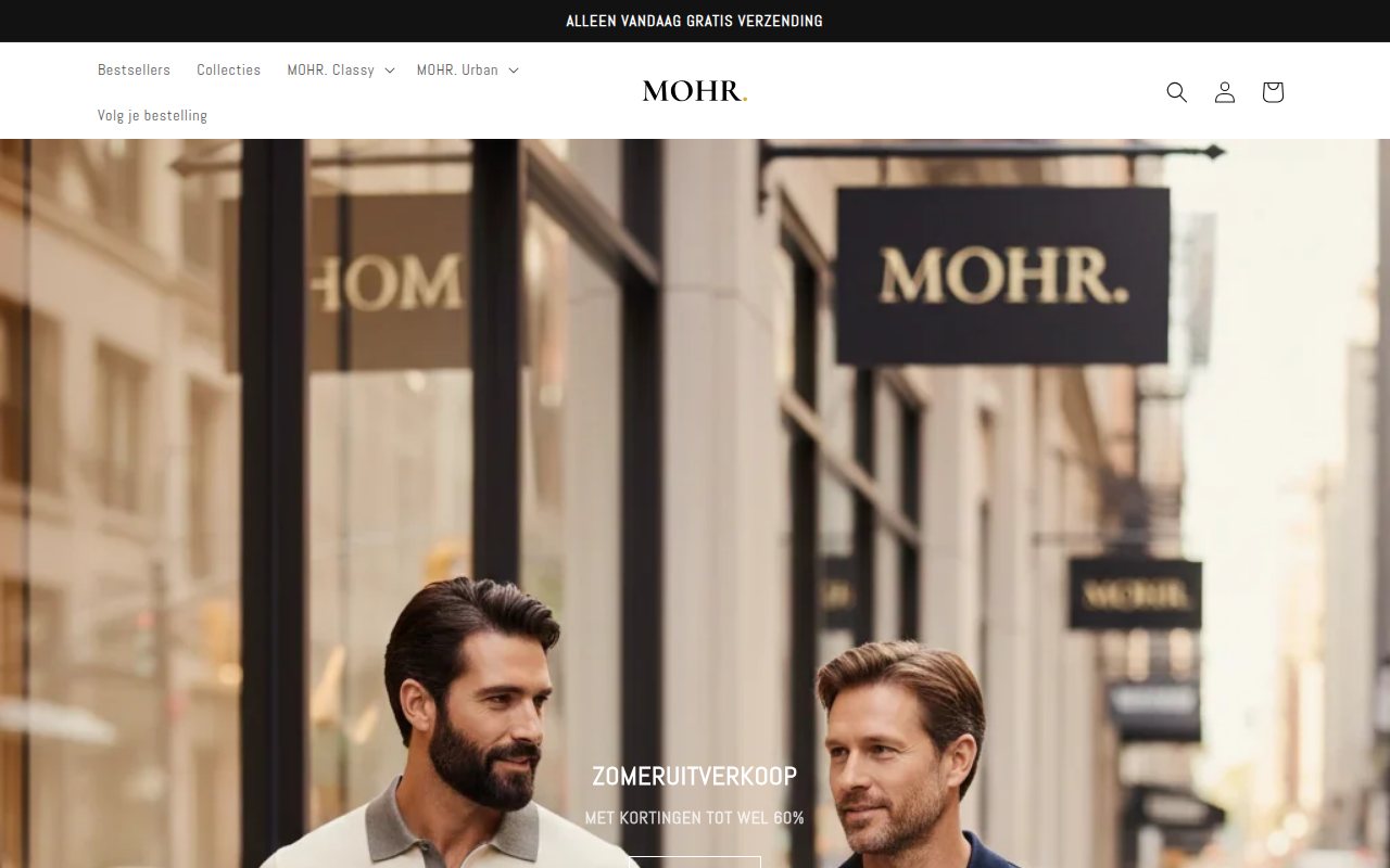 Screenshot van wearmohr.nl