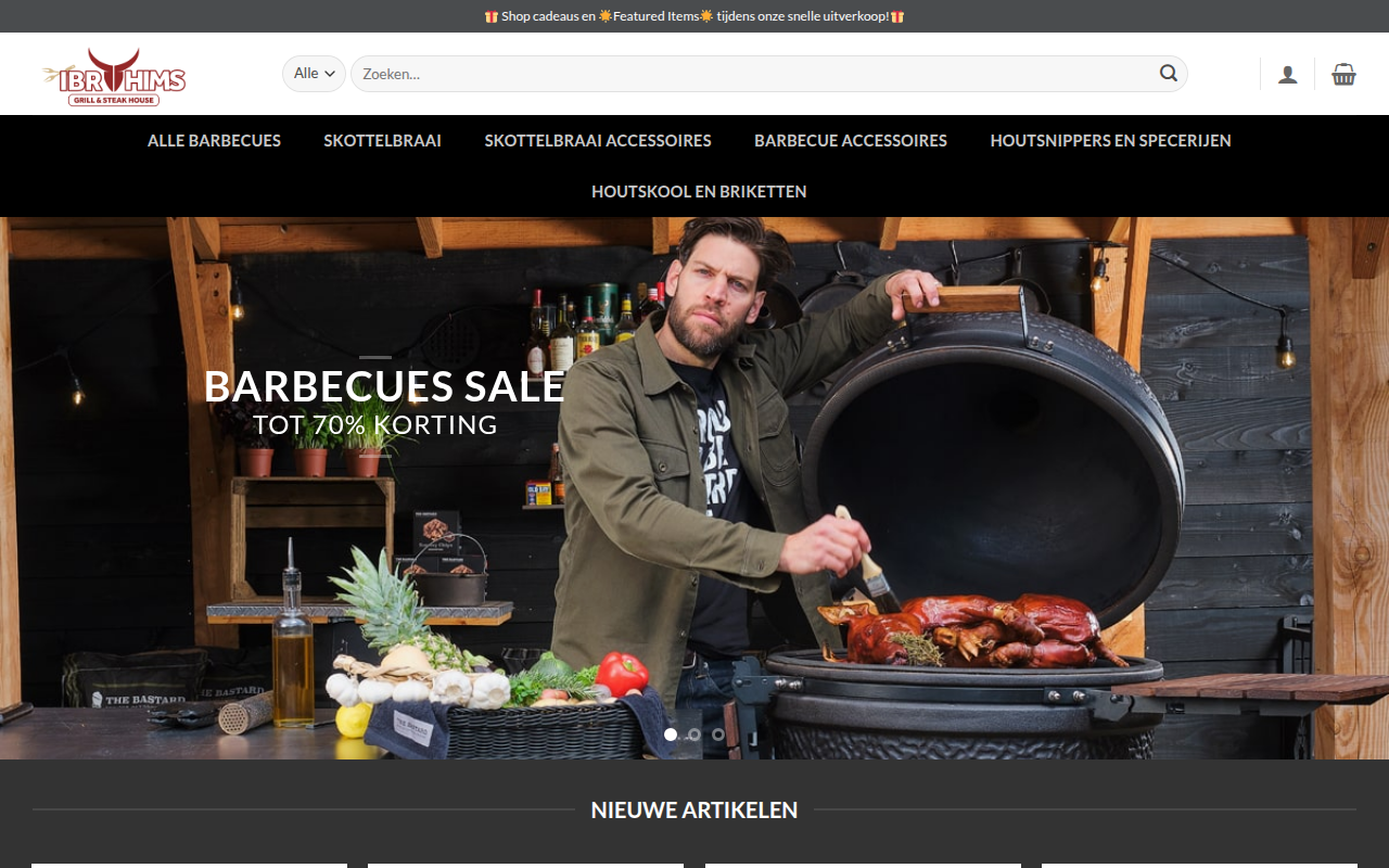 Screenshot van weberwinkel.com