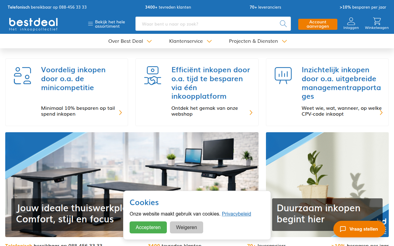 Screenshot van webshop.bestdeal.nl