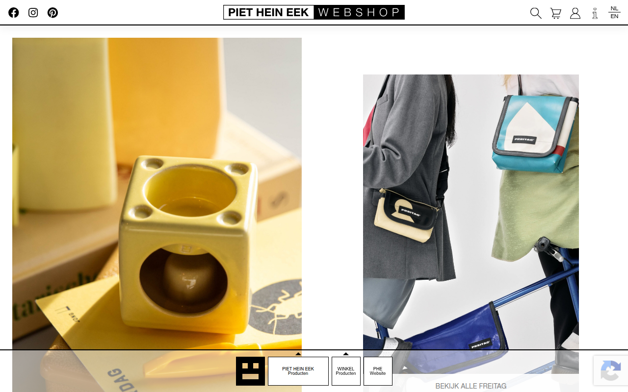 Screenshot van webshop.pietheineek.nl