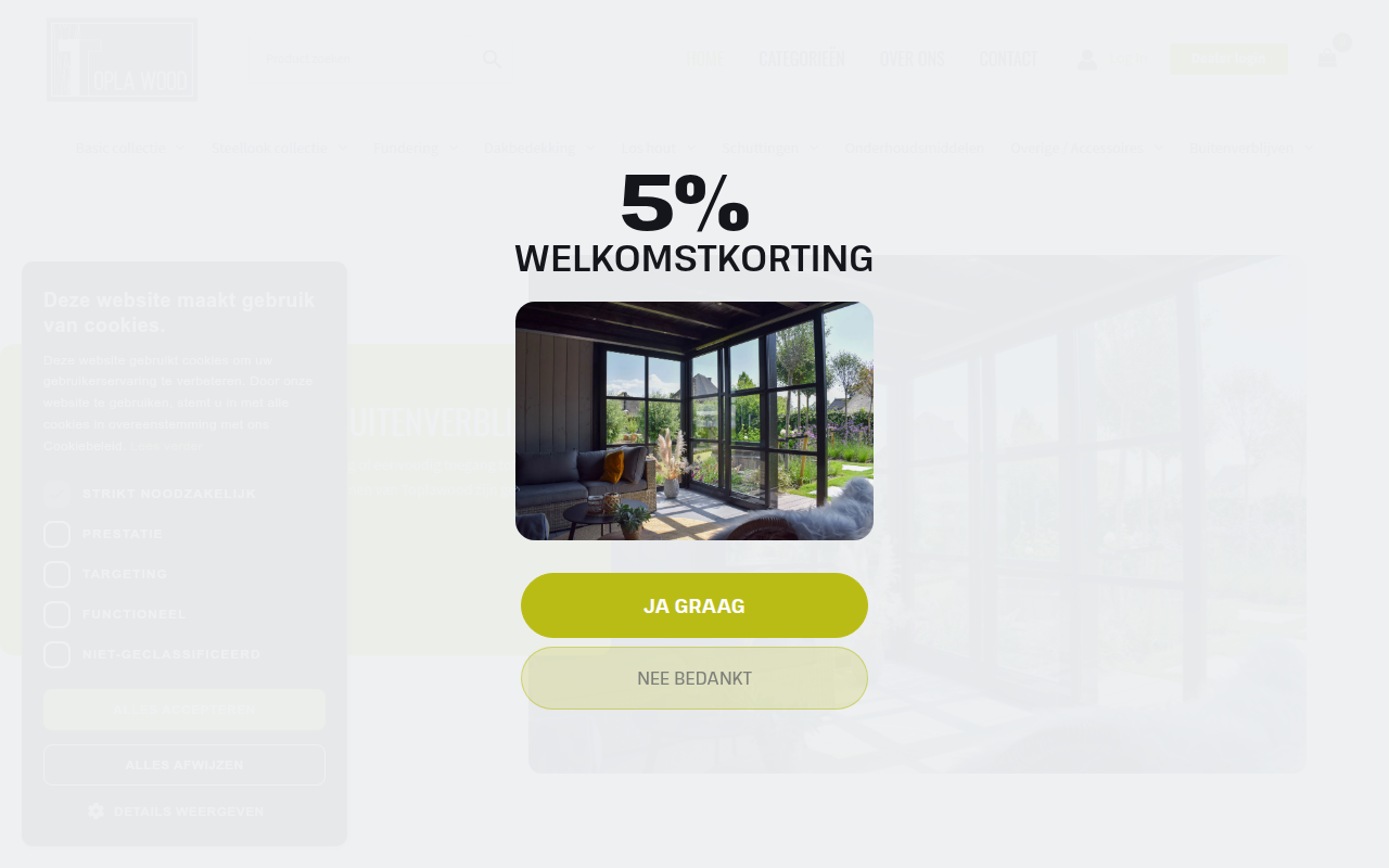 Screenshot van webshop.toplawood.nl