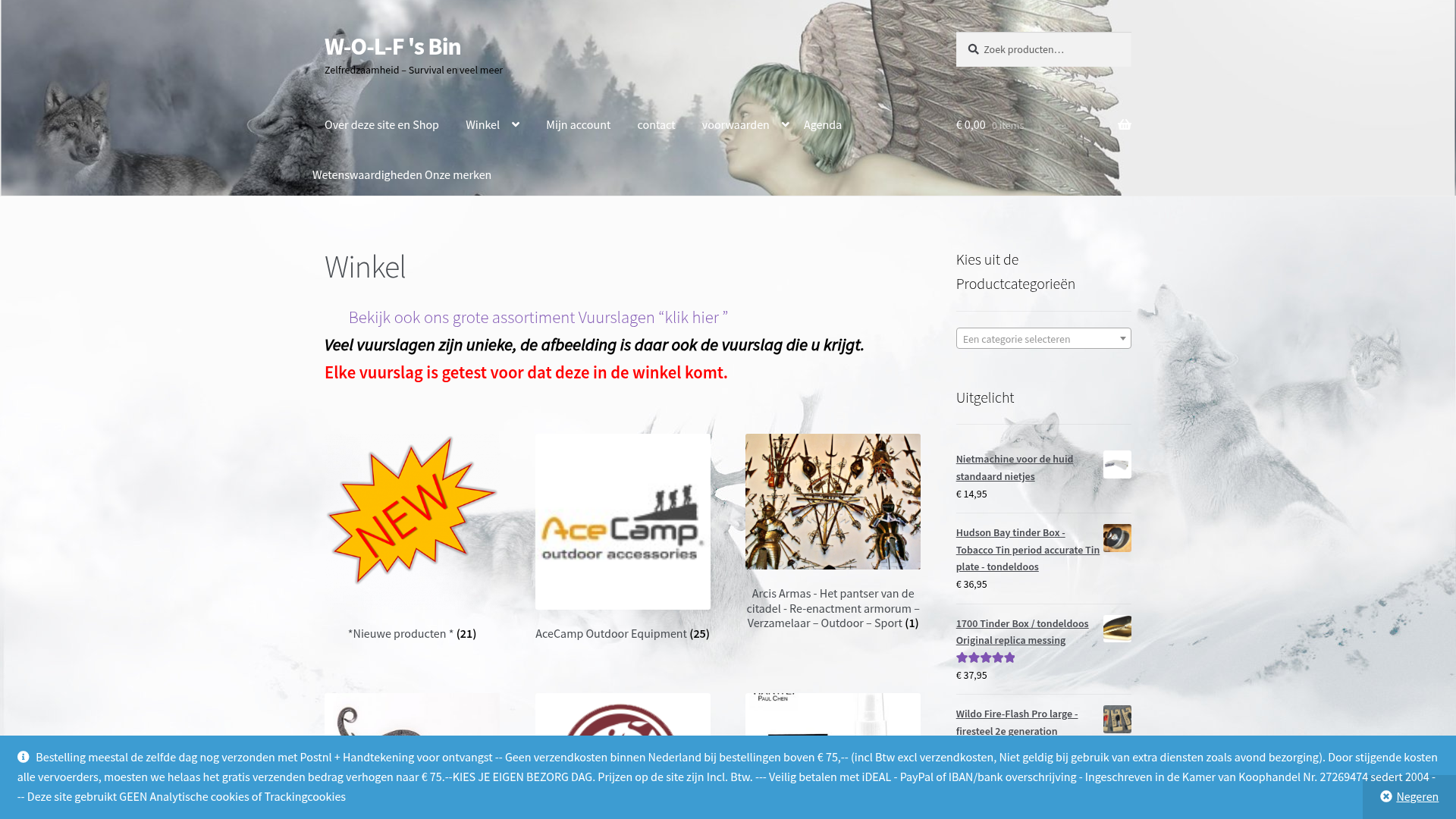 Screenshot van webshop.w-o-l-f.nl
