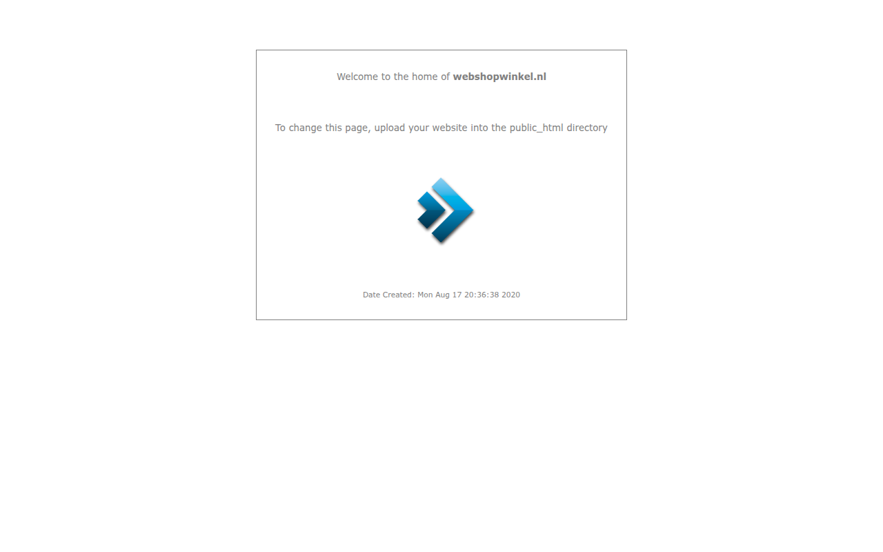 Screenshot van webshopwinkel.nl