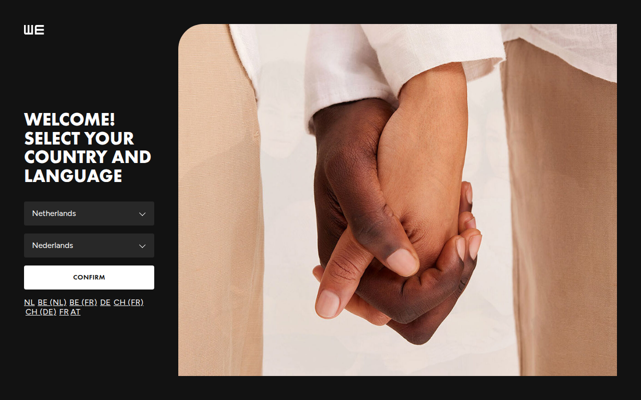 Screenshot van wefashion.com