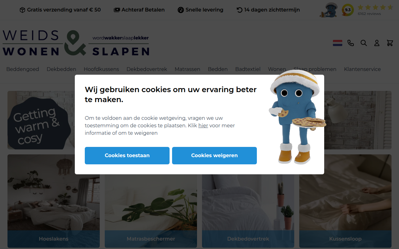 Screenshot van weidswonenenslapen.nl