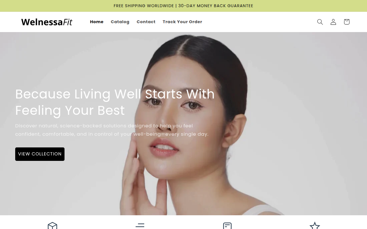 Screenshot van welnessafit.com