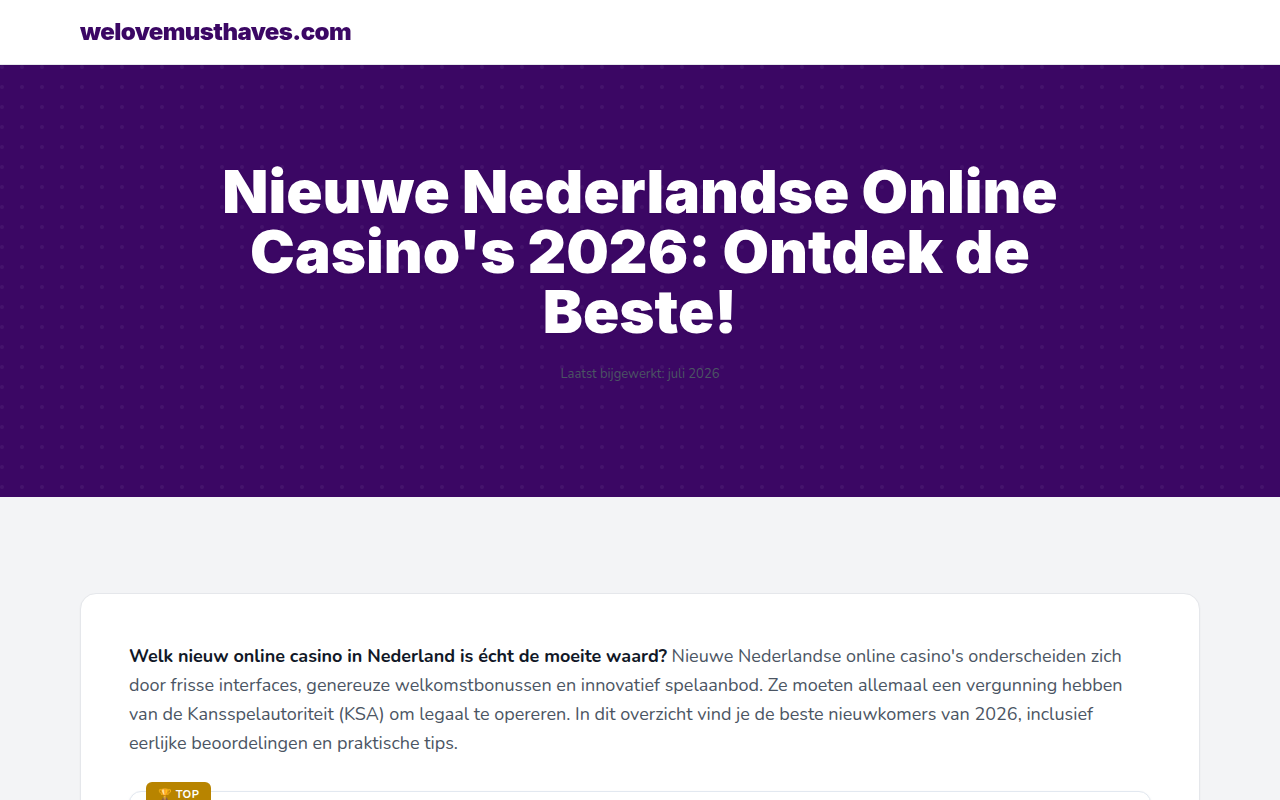 Screenshot van welovemusthaves.com