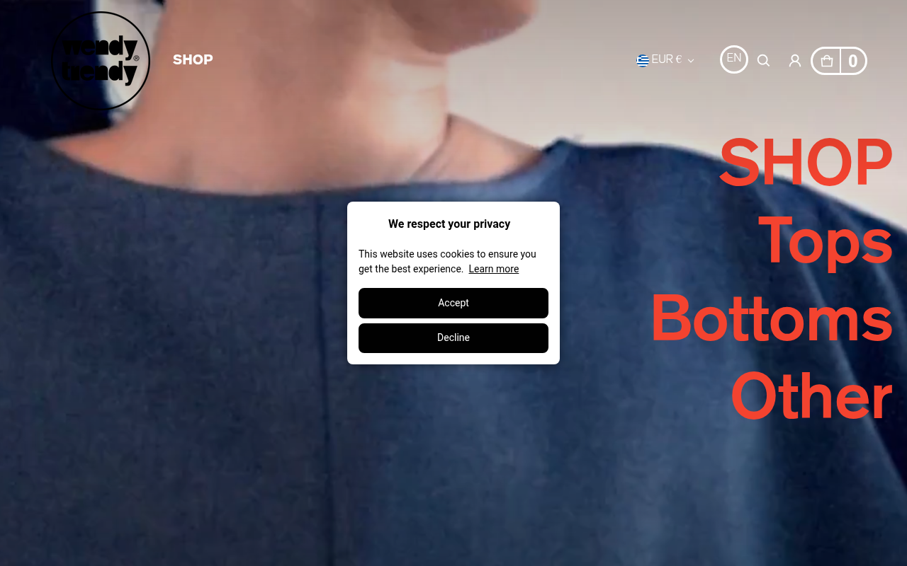 Screenshot van wendytrendy.com