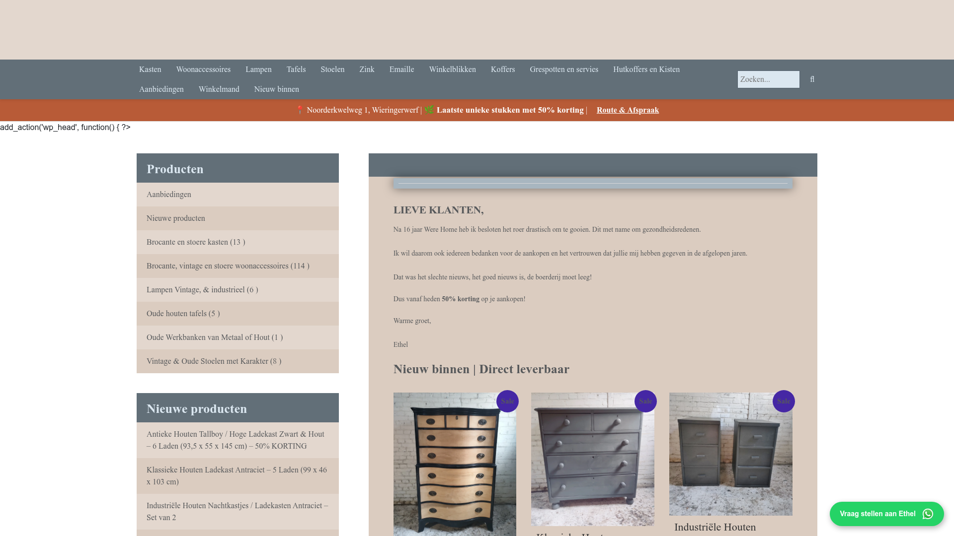 Screenshot van werehome.nl