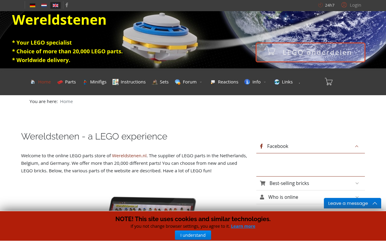 Screenshot van wereldstenen.nl