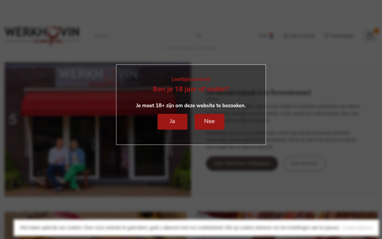 Screenshot van werkhovin.nl