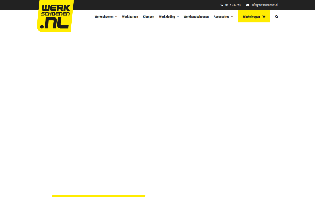 Screenshot van werkschoenen.nl