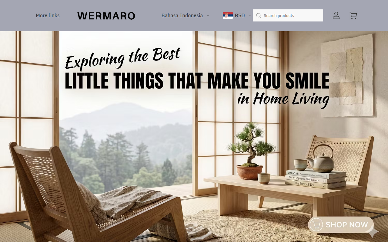 Screenshot van wermaro.com