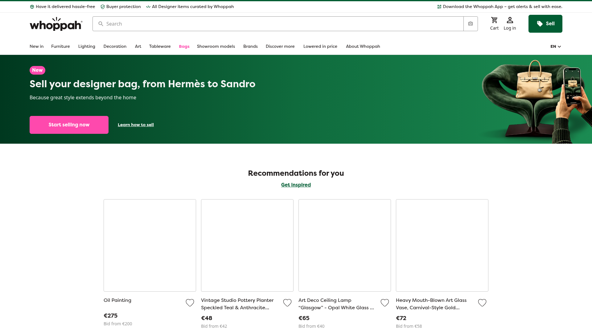 Screenshot van whoppah.com