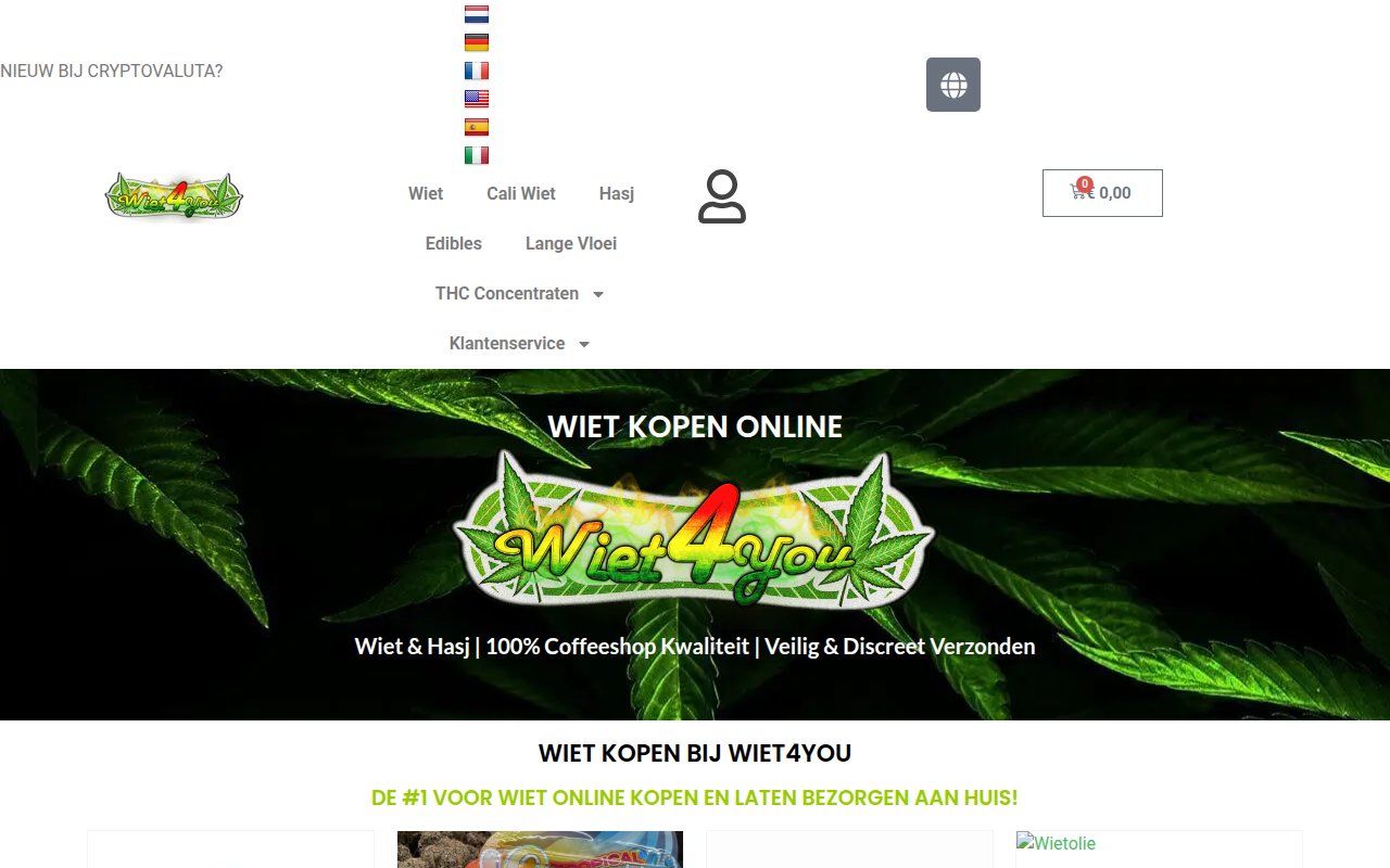 Screenshot van wiet4you.store